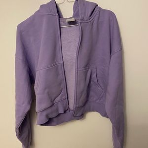 NWT// 💜 TNA cozy zip up hoodie
